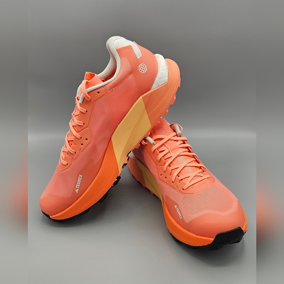 NIB ADIDAS Terrex Agravic Ultra Coral Fusion Trail Running Shoes Size 8.5 - Picture 5 of 8